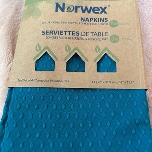 Norwex Turquoise Eco-Friendly Napkins